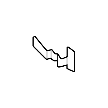 86641-BF100 Hyundai STAY-RR BUMPER,LH Illustration 1 of 1