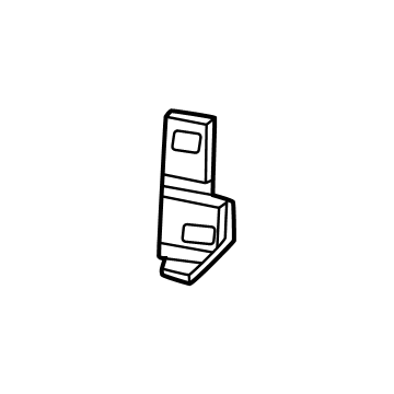 Hyundai 866X2-BF000 BRACKET-RR BUMPER SIDE,RH 866X2-BF000 Hyundai BRACKET-RR BUMPER SIDE,RH Illustration 1 of 1