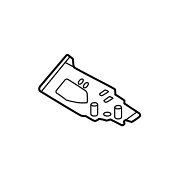 Hyundai 866X4-BF000 BRACKET-RR BUMPER SIDE LWR,RH 866X4-BF000 Hyundai BRACKET-RR BUMPER SIDE LWR,RH Illustration 1 of 1