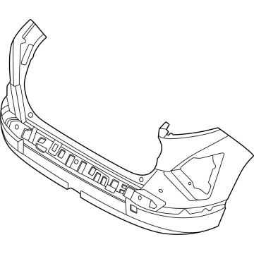 Hyundai 86610-BF020 COVER ASSY-RR BUMPER UPR 86610-BF020 Hyundai COVER ASSY-RR BUMPER UPR Illustration 1 of 1