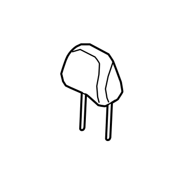 Hyundai 88700-R6010-X6N Front Seat Headrest Assembly 88700-R6010-X6N Hyundai Front Seat Headrest Assembly Illustration 1 of 1
