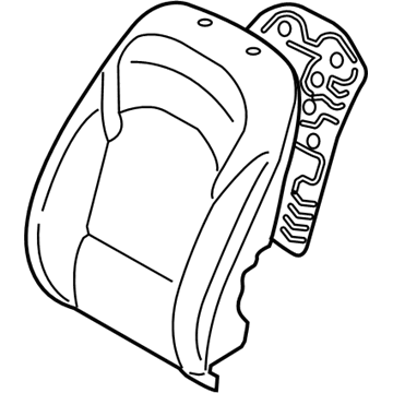 Hyundai 88360-G3010-PXD Front Left Hand Seat Back Covering Assembly 88360-G3010-PXD Hyundai Front Left Hand Seat Back Covering Assembly Illustration 1 of 1