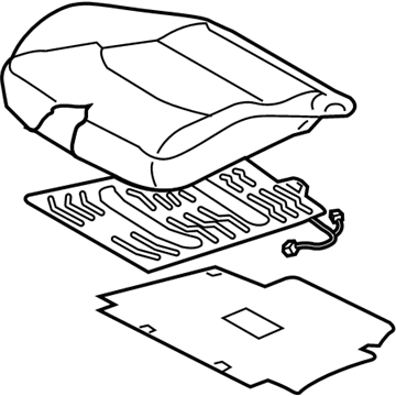 Hyundai 88100-G3020-PXD Front Seat Cushion Assembly Left Hand 88100-G3020-PXD Hyundai Front Seat Cushion Assembly Left Hand Illustration 1 of 1