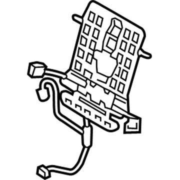 88340-G3100 Hyundai LUMBAR Assembly-Front Seat Back,LH Illustration 1 of 1