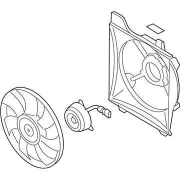 2009 Hyundai Accent Fan Motor - 25380-1E500