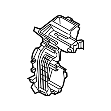 Hyundai 97134-GI000 Heater Case Left Hand 97134-GI000 Hyundai Heater Case Left Hand Illustration 1 of 1