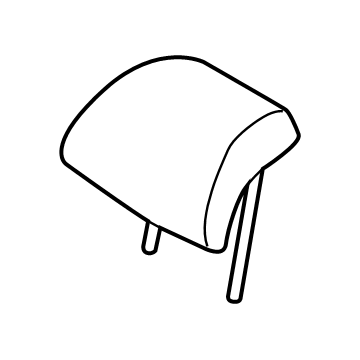 Hyundai 89700-K2010-XDA Headrest Assembly Rear Seat 89700-K2010-XDA Hyundai Headrest Assembly Rear Seat Illustration 1 of 1