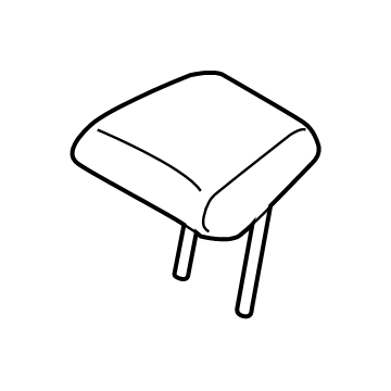 Hyundai 89705-K2000-XDA Rear Seat Center Headrest Assembly 89705-K2000-XDA Hyundai Rear Seat Center Headrest Assembly Illustration 1 of 1