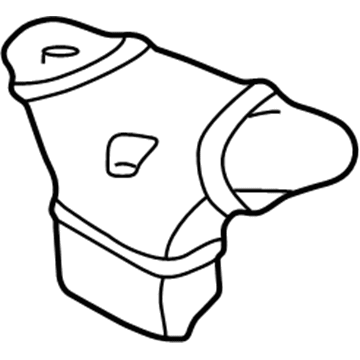Hyundai 28525-37162 Heat Protector Right Hand 28525-37162 Hyundai Heat Protector Right Hand Illustration 1 of 1