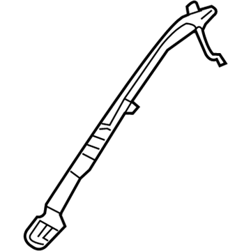 83130-2W600 Hyundai WEATHERSTRIP Assembly-TAILGATE A/PINCH,LH Illustration 1 of 1