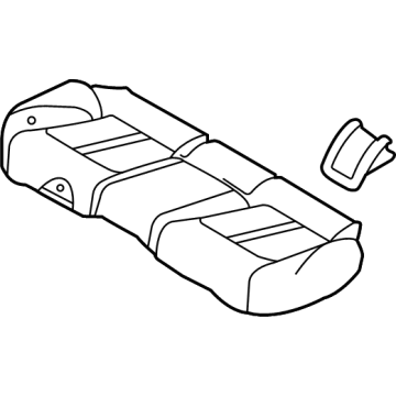 Hyundai 89100-L5050-VSM Rear Seat Cushion Assembly 89100-L5050-VSM Hyundai Rear Seat Cushion Assembly Illustration 1 of 1