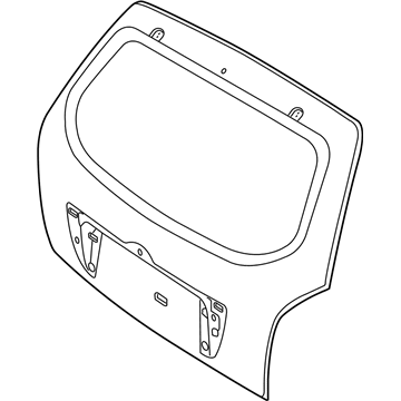 73700-2E110 Hyundai Tail Gate Panel Assembly Illustration 1 of 1
