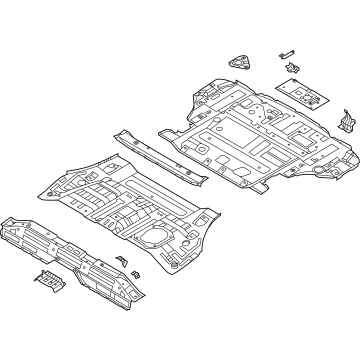 Hyundai Santa Fe Hybrid Floor Pan - 65500-CL400