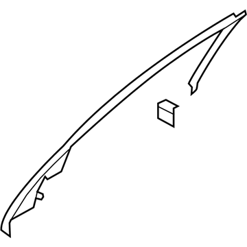 Hyundai 82910-3M000 Cover Assembly-Front Door Frame Inner,LH 82910-3M000 Hyundai Cover Assembly-Front Door Frame Inner,LH Illustration 1 of 1