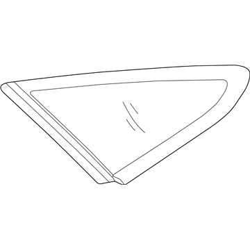 87810-C2000-AS Hyundai Glass & MOULDING Assembly-Qtr FIXE Illustration 1 of 1