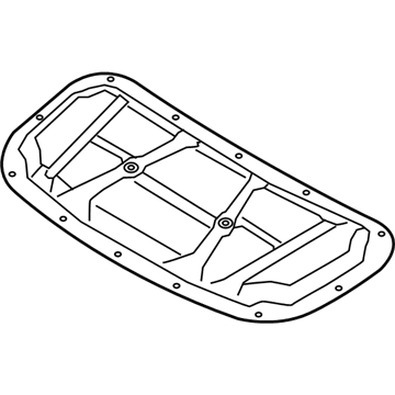 Hyundai 81125-G3000 Hood Insulating Pad 81125-G3000 Hyundai Hood Insulating Pad Illustration 1 of 1