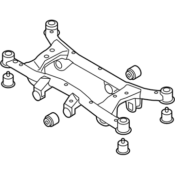2008 Hyundai Tucson Rear Crossmember - 62610-0Z010
