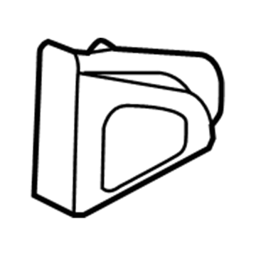 87650-A5020 Hyundai Front Door Quadrant Inner Cover Assembly Illustration 1 of 1