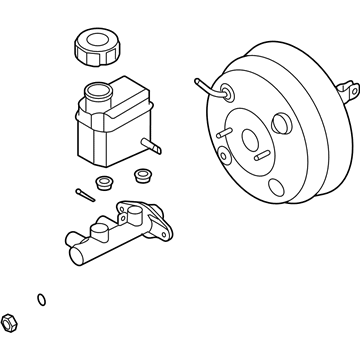 Hyundai 58500-2B800 Booster Assembly-Master Cylinder A 58500-2B800 Hyundai Booster Assembly-Master Cylinder A Illustration 1 of 1