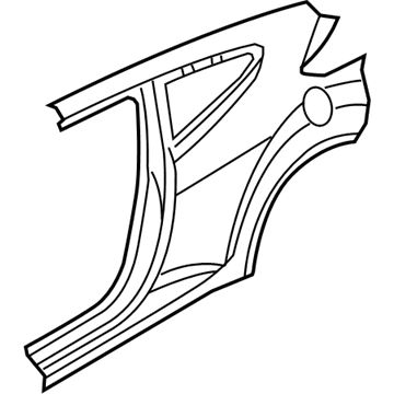 Hyundai 71503-2VC45 Quarter Outer Panel Assembly Left Hand 71503-2VC45 Hyundai Quarter Outer Panel Assembly Left Hand Illustration 1 of 1