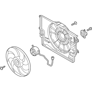 2018 Hyundai Kona Cooling Fan Assembly - 25380-J9000