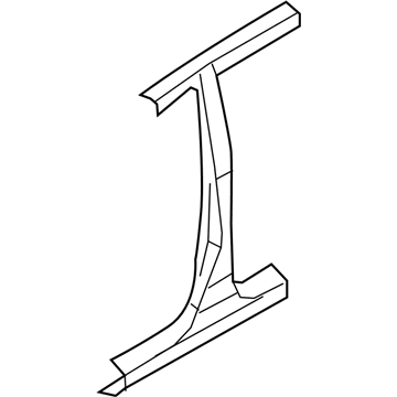 71401-0WB50 Hyundai Center Outer Pillar Assembly Left Hand Illustration 1 of 1
