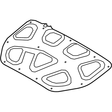 Hyundai 81125-3M000 Hood Insulating Pad 81125-3M000 Hyundai Hood Insulating Pad Illustration 1 of 1