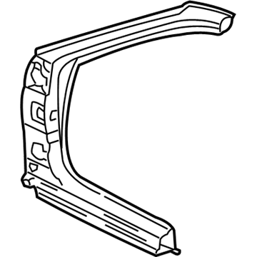 71120-39B00 Hyundai Pillar Outer Panel Assembly Right Hand Illustration 1 of 1