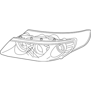Hyundai 92186-3L000 Strip Headlamp,Right Hand 92186-3L000 Hyundai Strip Headlamp,Right Hand Illustration 1 of 1
