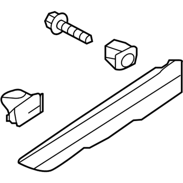 Hyundai 87731-D2000 Fender Waist Line Moulding Assembly Left Hand 87731-D2000 Hyundai Fender Waist Line Moulding Assembly Left Hand Illustration 1 of 1