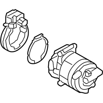Hyundai Sonata Hybrid A/C Compressor - 97701-E6110