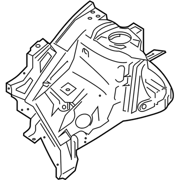 64502-S1000 Hyundai Panel Assembly-FNDR Apron,RH Illustration 1 of 1
