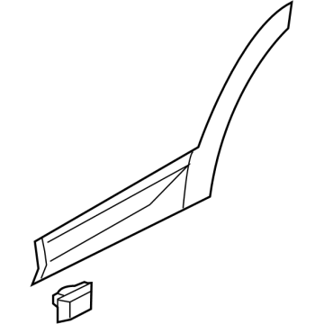 Hyundai 87731-R6000-CA Rear Door Side Garnish Assembly Left Hand 87731-R6000-CA Hyundai Rear Door Side Garnish Assembly Left Hand Illustration 1 of 1