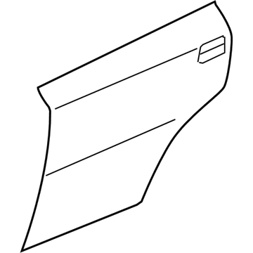 Hyundai 77121-1E010 Rear Door Outer Panel Right Hand 77121-1E010 Hyundai Rear Door Outer Panel Right Hand Illustration 1 of 1