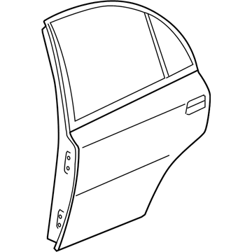 Hyundai 77004-1E020 Rear Door Panel Assembly Right Hand 77004-1E020 Hyundai Rear Door Panel Assembly Right Hand Illustration 1 of 1