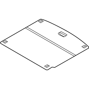 Hyundai 85715-G2500-T9Y Board Assembly-Luggage Covering 85715-G2500-T9Y Hyundai Board Assembly-Luggage Covering Illustration 1 of 1