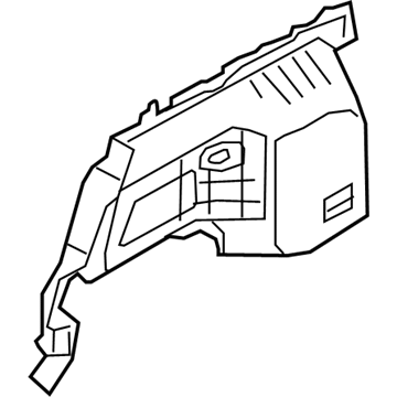 Hyundai 85730-G2500-T9Y Luggage Side Trim Assembly Left Hand 85730-G2500-T9Y Hyundai Luggage Side Trim Assembly Left Hand Illustration 1 of 1