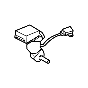 Hyundai 89843-R6000-NNB 3RD SEAT BUCKLE,RH 89843-R6000-NNB Hyundai 3RD SEAT BUCKLE,RH Illustration 1 of 1