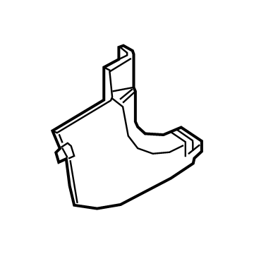 Hyundai 85823-N9000-NNB Cowl Side Trim Assembly Left Hand 85823-N9000-NNB Hyundai Cowl Side Trim Assembly Left Hand Illustration 1 of 1