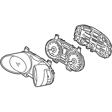 Hyundai 94001-2V300 Instrument Cluster Assembly 94001-2V300 Hyundai Instrument Cluster Assembly Illustration 1 of 1