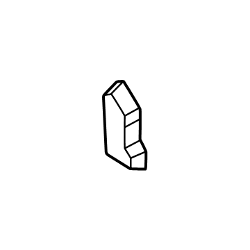 Hyundai 841E6-BE000 INSULATOR-FENDER UPPER,LH 841E6-BE000 Hyundai INSULATOR-FENDER UPPER,LH Illustration 1 of 1