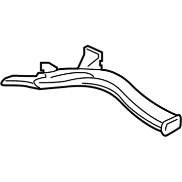97380-F3000 Hyundai Side Defroster Hose Assembly Left Hand Illustration 1 of 1