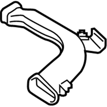 97390-F3000 Hyundai Side Defroster Hose Assembly Right Hand Illustration 1 of 1