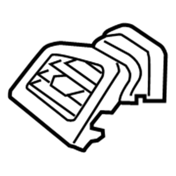 97480-F3500-SSH Hyundai Side Air Vent Duct Assembly Left Hand Illustration 1 of 1