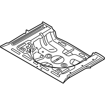 Hyundai 65513-G3000 Rear Floor Panel Assembly 65513-G3000 Hyundai Rear Floor Panel Assembly Illustration 1 of 1