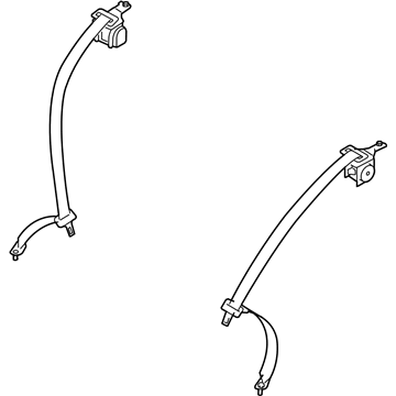 Hyundai 89820-1E500-OR Rear Right Seat Belt Assembly 89820-1E500-OR Hyundai Rear Right Seat Belt Assembly Illustration 1 of 1