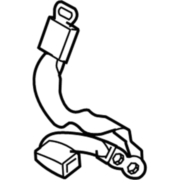 89830-1E530-OR Hyundai Rear Seat Belt Buckle Assembly Center Illustration 1 of 1