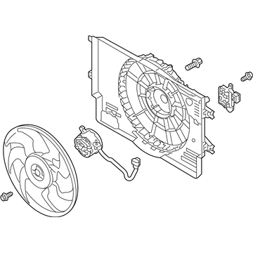 2019 Hyundai Ioniq Fan Motor - 25380-G2000