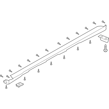Hyundai 87751-BE000-CA Side Sill Moulding Assembly Left Hand 87751-BE000-CA Hyundai Side Sill Moulding Assembly Left Hand Illustration 1 of 1