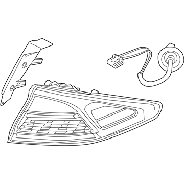 Hyundai Ioniq Tail Light - 92401-G2250